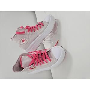 Converse Platform Chuck Taylor All Star High Top Sneakers Rose/Strawberry